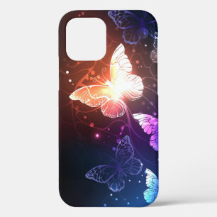 Glowing Night Butterflies iPhone 12 Case