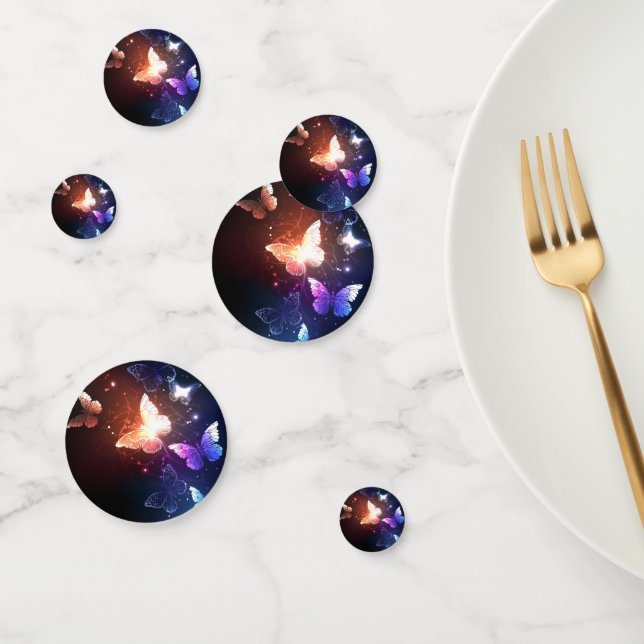 Glowing Night Butterflies Confetti (Group)