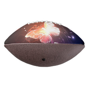Glowing Night Butterflies Football