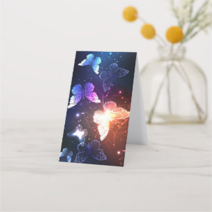 Glowing Night Butterflies Loyalty Card