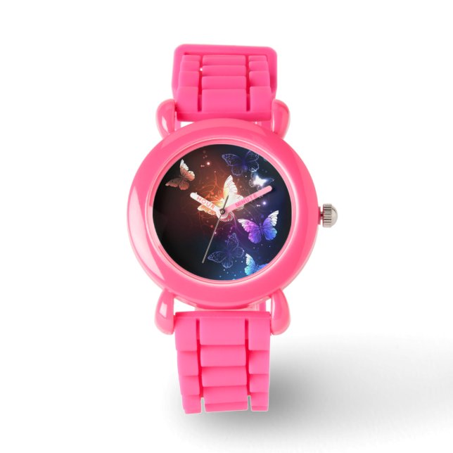 Glowing Night Butterflies Watch (Front)