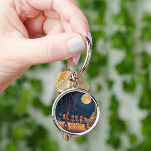 Glowing Nighttime Adventure with 5 Kids Key Ring