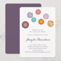 Glowing Paper Lanterns Birthday Plum