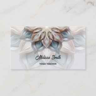 Glowing Pastel Colours Mandala Business Card