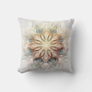 Glowing Pastel Colours Mandala Cushion