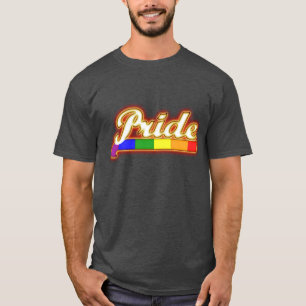 Glowing Pride Gay Pride Colours T-Shirt