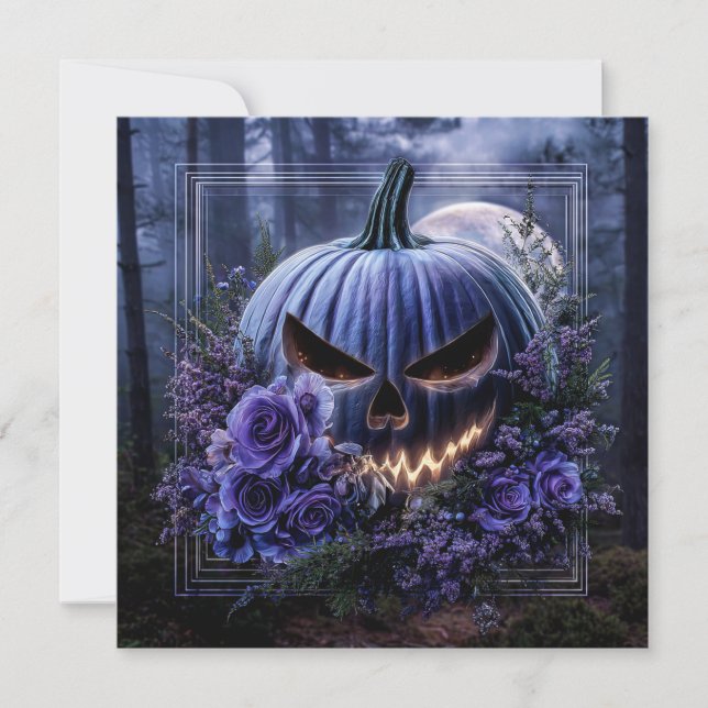 Glowing pumpkin card (Front)