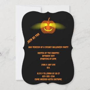 Glowing Pumpkin - Flat Card