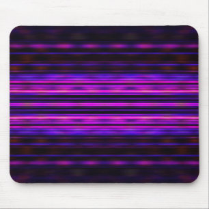 Glowing purple blurred stripes mouse pad