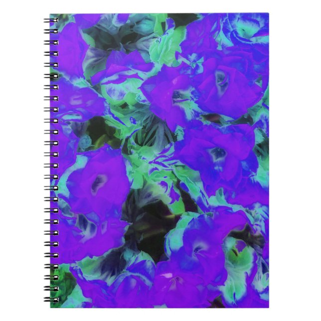 Glowing Purple Kalanchoe Plant Notebook (Front)