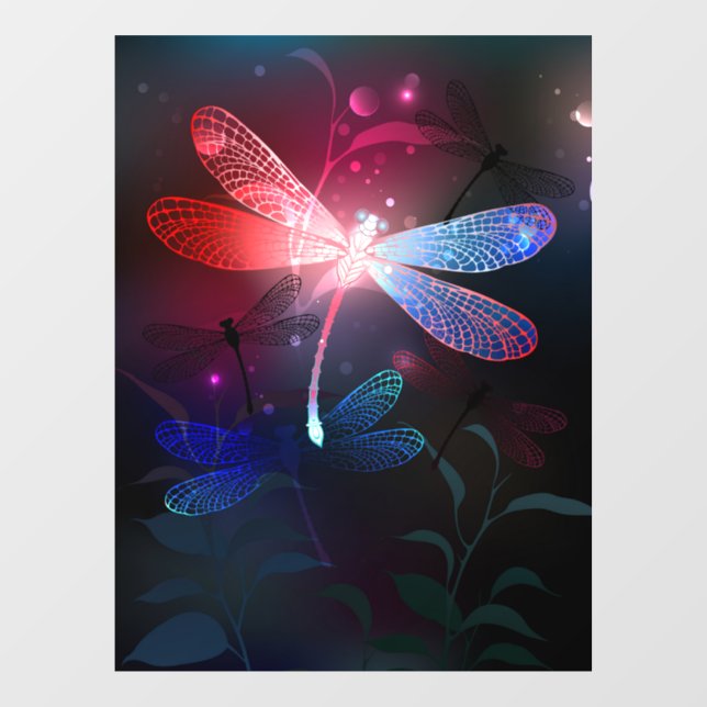 Glowing red dragonfly (Sheet)
