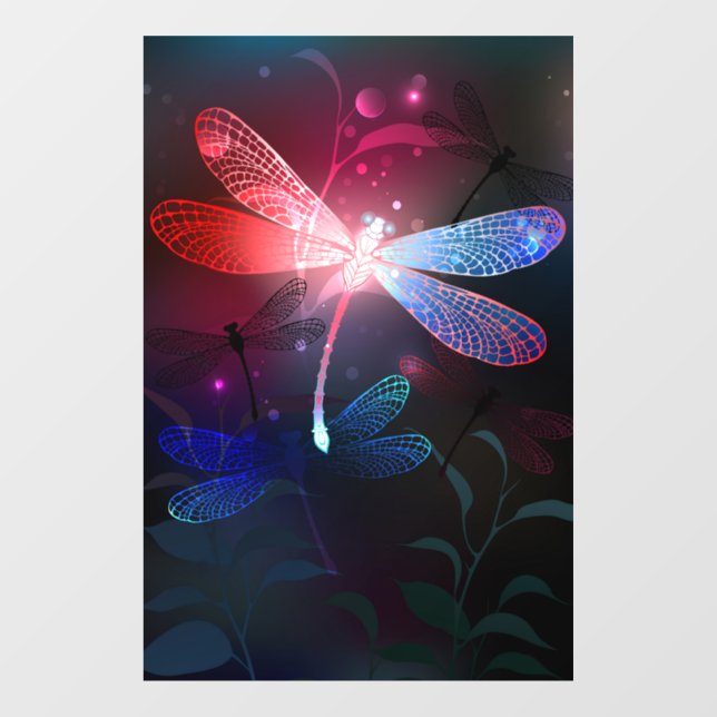 Glowing red dragonfly (Sheet)