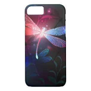 Glowing red dragonfly Case-Mate iPhone case