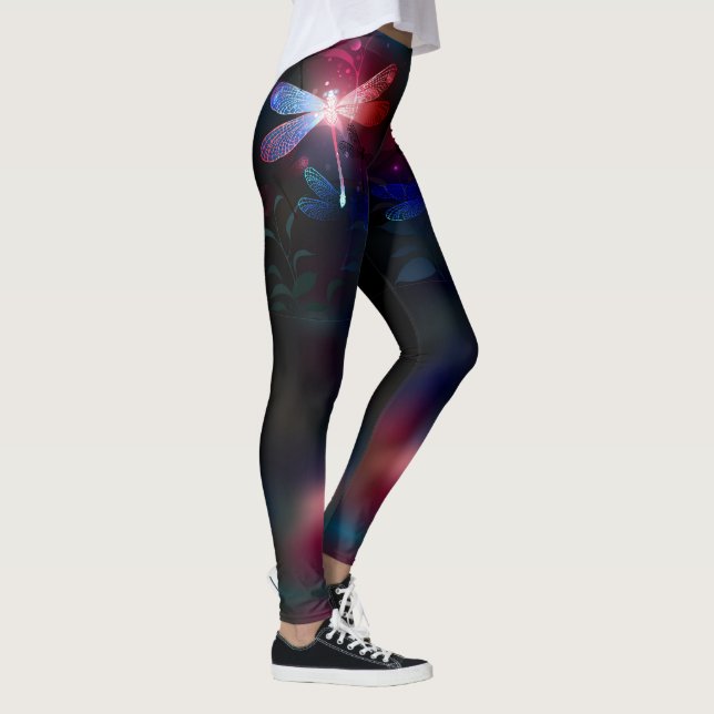 Glowing red dragonfly leggings (Right)