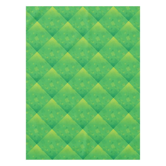Glowing Shamrocks Tablecloth (Front)