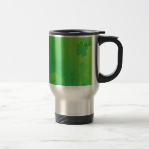 Glowing Shamrocks Travel Mug