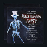 Glowing Skeleton Halloween Party Invitations<br><div class="desc">Glowing Skeleton Halloween Party Invitations</div>