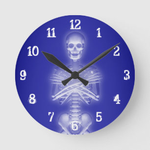 Glowing Skeleton: Wall Clock