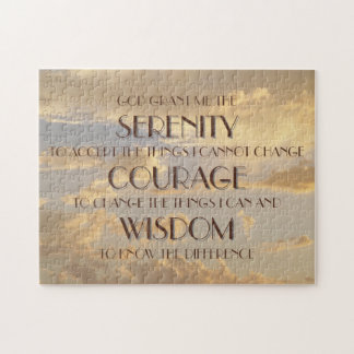 Glowing Sky Serenity Prayer Puzzle