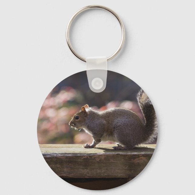 Glowing Squirrel Key Ring (Front)