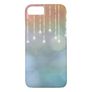 glowing string of lights on bokeh Case-Mate iPhone case