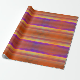 Glowing Sunrise Salty Watercolor Pop Of Colour Art Wrapping Paper