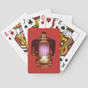 Glowing Transmit Vacuum Tube Playing Cards