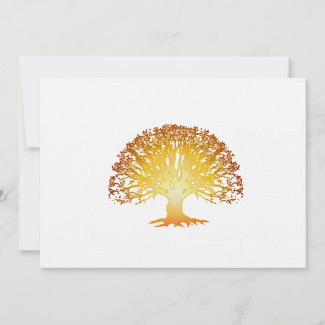 Glowing Tree Invitation (Front)