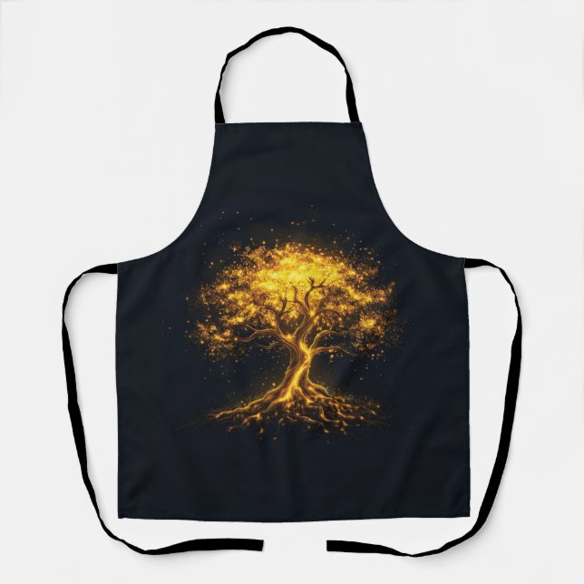  Glowing Tree of Life – Mystical and Enchanting  Apron (Front)