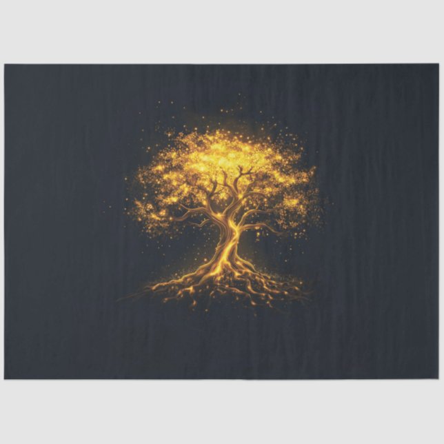 Glowing Tree of Life – Mystical and Enchanting  Tissue Paper (Front)