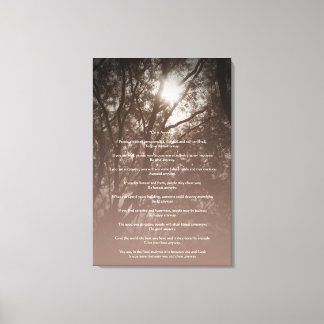Glowing Trees "Do It Anyway" Canvas Print