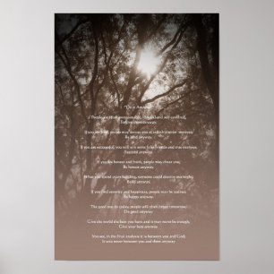 Glowing Trees "Do It Anyway" Poster