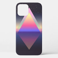 Glowing triangle. Ethereum concept. futuristic abs