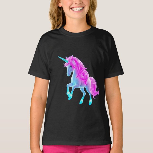 Glowing Unicorn T-Shirt (Front)