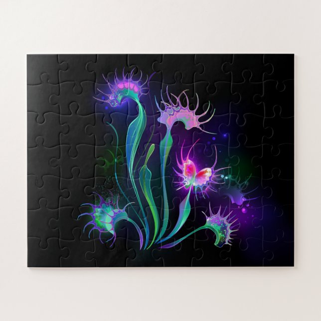Glowing Venus Flytrap Jigsaw Puzzle (Horizontal)