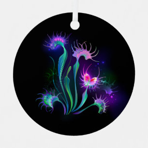 Glowing Venus Flytrap Metal Tree Decoration