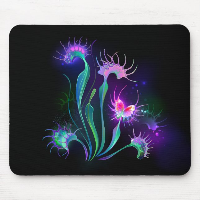 Glowing Venus Flytrap Mouse Pad (Front)