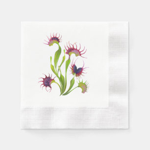 Glowing Venus Flytrap Napkin