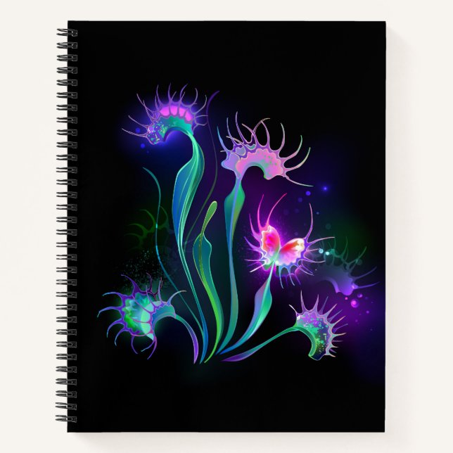 Glowing Venus Flytrap Notebook (Front)