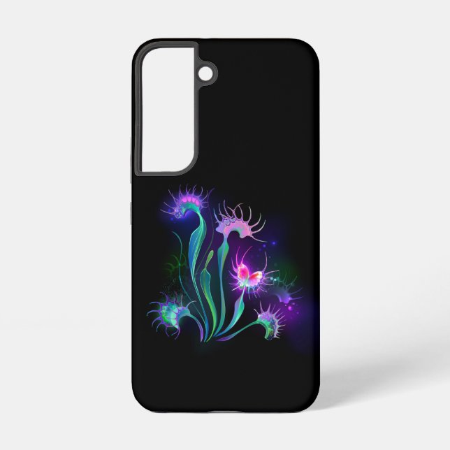 Glowing Venus Flytrap Samsung Galaxy S22 Case (Back)