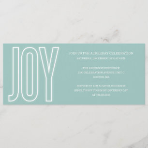 GLOWING WITH JOY HOLIDAY PARTY INVITATIONS
