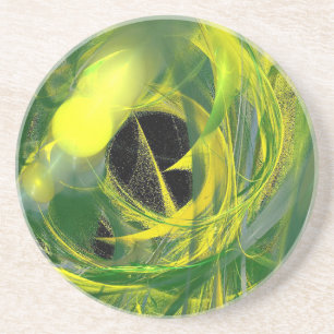 Glowworm Abstract Coaster