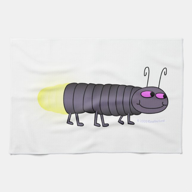 Glowworm Tea Towel (Horizontal)