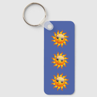 glückliche Sonne Schlüsselanhänger Key Ring