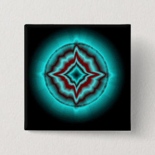 Glückssterne auf schwarz 15 cm square badge