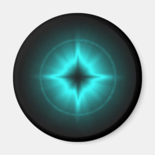 Glückssterne mintgrün schwarz Artdeco Magnet