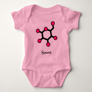 glucose sweet pink baby bodysuit