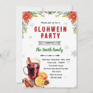 Gluhwein Party Christmas Party invitation
