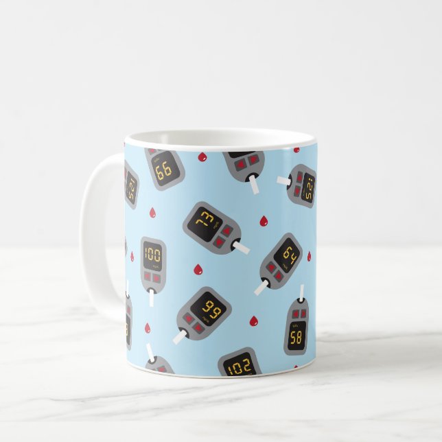 Glukometer Coffee Mug (Front Left)