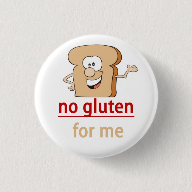 Gluten Allergy Alert 3 Cm Round Badge (Front)